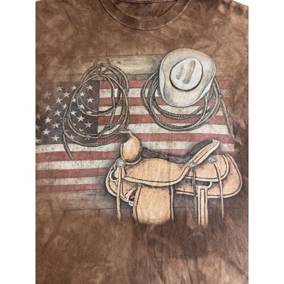 The Mountain Western Rodeo ‘Merica T-Shirt Adult L EUC- acid wash - Picture 2 of 6